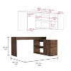 Grungis L-Shaped Office Desk with Open and Closed Storage,Computer Desk for Home Office,Company - 3 of 4
