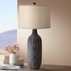 Pacific Coast Lighting 31 1/4" Black Geometric Pattern Table Lamp - 2 of 4