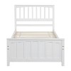 Streamdale Wood Platform Bed Twin size Platform Bed, White - image 3 of 4