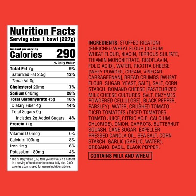 Frozen Stuffed Mini Rigatoni in a Marinara Sauce -with Hidden Vegetables - 8oz - Good & Gather™
