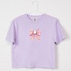 Easter Egg Bow Coquette - Women's Boxy Crop Top Graphic T-Shirt - 3 of 4