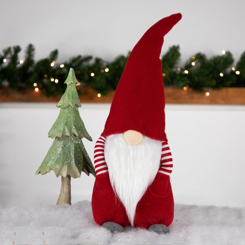 Northlight 20" Red and White "Hands in Pocket" Boy Christmas Gnome Decoration, 2 of 7