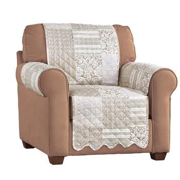 Collections Etc Patchwork Reversible Quilted Furniture Cover