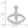 Black Bow Jewelry Sterling Silver Arizona State Sun Devils NCAA Pendant - 2 of 3