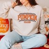 Simply Sage Market Women's Graphic Sweatshirt Checkered Arched Pumpkin Season - 2 of 4