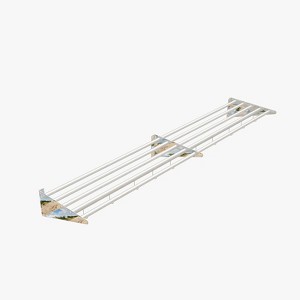 Stainless Steel Wall Mounted Shelf with Hooks, Heavy Duty Kitchen Organizer Metal Hanging Rack for Pots Pans Utensils Storage - 1 of 4