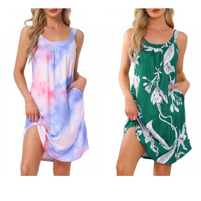 green flowers/tie-dye