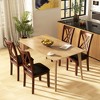 Tangkula Set of 4 Dining Chair Kitchen Chair with Backrest Padded Seat & Rubber Wood Legs - 2 of 4
