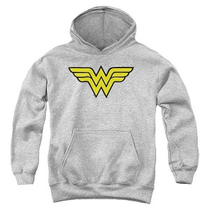 Boys’ DC Wonder Woman Logo Hooded Sweatshirt - 1 of 4