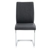 DOMETOUR Set of 4 High Resilience PU Dining Chair with Arched Metal Leg - 2 of 4