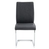 DOMETOUR Set of 4 High Resilience PU Dining Chair with Arched Metal Leg - image 2 of 4