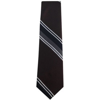 Men's Stripe Slim 2.5 Inch Wide And 58 Inch Long Woven Neckties
