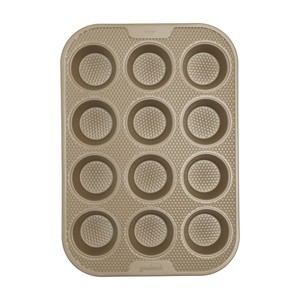 GoodCook 12c Best Bake Nonstick Muffin Pan: Carbon Steel Cupcake Tray, Dishwasher-Safe, Lifetime Warranty - 1 of 4