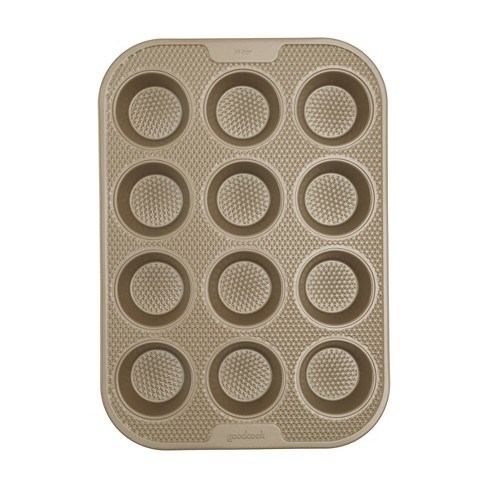 GoodCook 12c Best Bake Nonstick Muffin Pan: Carbon Steel Cupcake Tray, Dishwasher-Safe, Lifetime Warranty - image 1 of 4