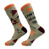 Crazy Dog T-Shirts Men's I Cant Hear You Socks Funny Cut Halloween Pumpkin Joke Footwear - 2 of 4