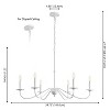 JONATHAN Y Wicklow Bohemian Farmhouse Iron LED Chandelier - 4 of 4