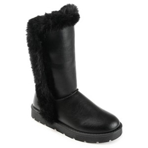 Journee Collection Women's Cleeo Round Toe Pull On Winter Boots - 1 of 4