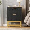 2 Drawer Dresser, Small Dresser＆Chest of Drawers, Modern Nightstand for Bedroom - 2 of 4