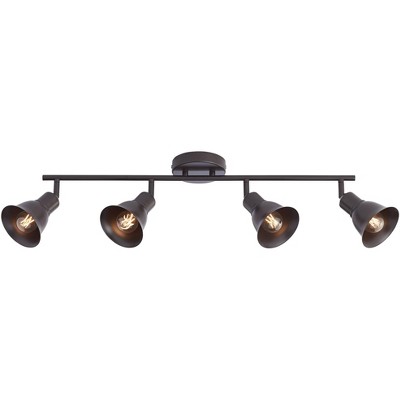 4-Light Bronze Finish Track Fixture for Ceiling or Wall by Pro Track