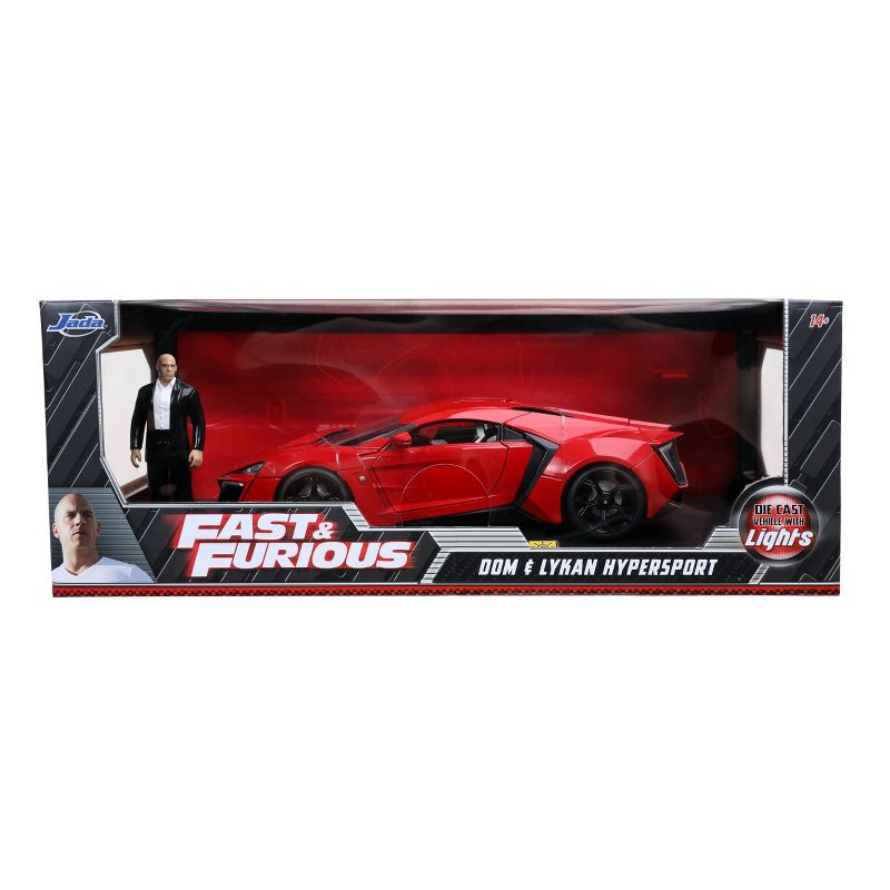 Fast &#38; Furious 1:18 Scale Lykan Hypersport Die-cast Vehicle with Dom Figure, 3 of 8