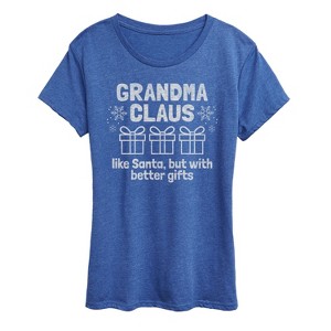 Women's - Instant Message - Grandma Claus Short Sleeve Graphic T-Shirt - 1 of 4