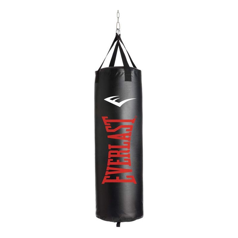 Everlast NevaTear 70 Pound Hanging Heavy Punching Bag with Powder Coated Steel Heavy Bag Stand for MMA and Boxing Training, Black, 2 of 5