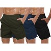 COOFANDY Men's 3 Pack Workout Gym Lightweight Bodybuilding Training Short Pants with Pockets - 4 of 4