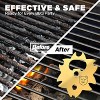 DOMETOUR Grill Scraper Kitchen Gadgets BBQ Accessories Christmas Gifts Grill Gate Grate Cleaner Tools for Barbeque Cleaning Bristle Free - 4 of 4