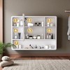 Mshliw 35" x 28" Aluminium Medicine Cabinet Mirror, Defogger, Cosmetic Storage & Hair Dryer Holder - 4 of 4