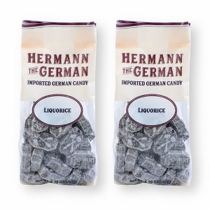 Hermann the German Bavarian LIQUORICE Hard Candy 5.29 oz. / 150 g (Pack of 2) - 1 of 4