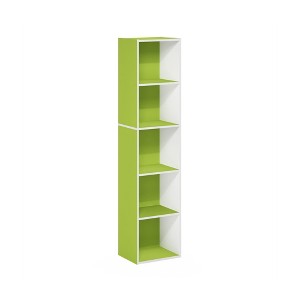 HOMLUX 5-Tier Cube Bookcase Bookshelf Storage Organizer Living Room, Bedroom, Kids Room - 1 of 4