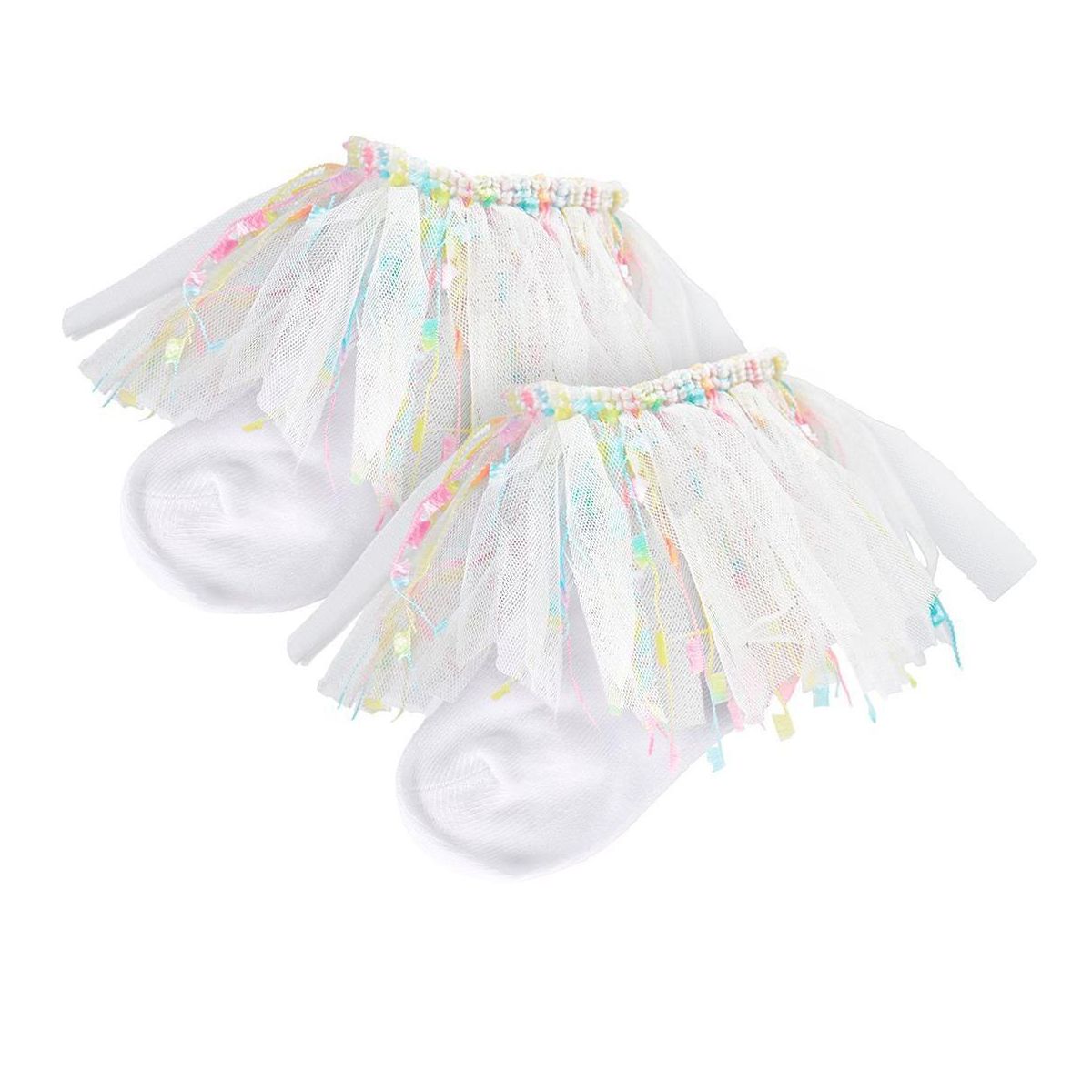 Memoi Girls Confetti Cotton Blend Anklet Sock - thumbnail 3