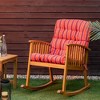 Costway 22''x44'' High Back Chair Cushion Patio Seating Pad BlueGrayOrangeRed&Orange - 2 of 4