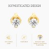 GILDED 1/5, 1/4, 1/3, 3/8, 1/2, 3/4, 1 Carat Total Weight Lab-Grown Diamond Stud Earrings in 10KT White or Yellow Gold - 2 of 4