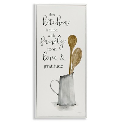Stupell Industries This Kitchen Family Phrase, 10" x 24"