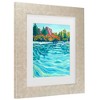 Trademark Fine Art - Key and Sea Sedona Matted Framed Art - 3 of 4