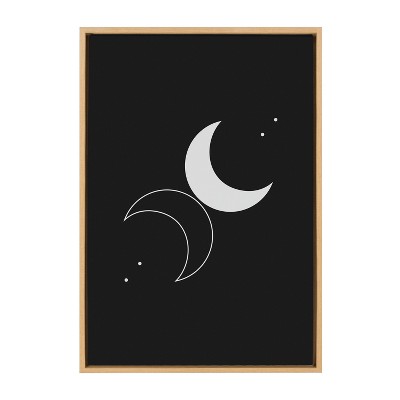 Kate and Laurel Sylvie Mystic 9 Framed Canvas by Jake Goossen, 23x33, Natural