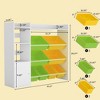 Toy Organizer with 8 Bins, 4-Tier Kids Storage Shelf with Toy Boxes, Children's Bookcase for Playroom, Nursery, Craft Room - 3 of 4