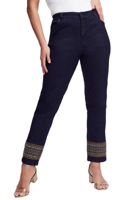 Jessica London Women’s Plus Size True Fit Straight Leg Jeans, 30 ...