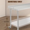 60X24x35 Inch Stainless Steel Work Table with Double Shelf, Heavy Duty Prep Station for Kitchen Restaurant or Garage Storage - 4 of 4