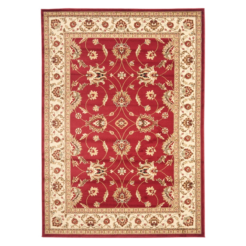 8'9inx12' Alisa Floral Area Rug Red/Ivory - Safavieh