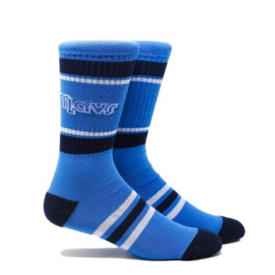  NBA Dallas Mavericks Stripe Crew Socks - L 