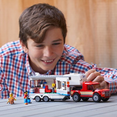 lego city great vehicles pickup & caravan