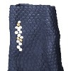 Gulches Modern Black Ceramic Vase with Gold Accents - Chic Home Decor - 3 of 4