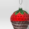 Christmas Glass Chocolate Dipped Strawberry Ornament - Wondershop™ - 3 of 3