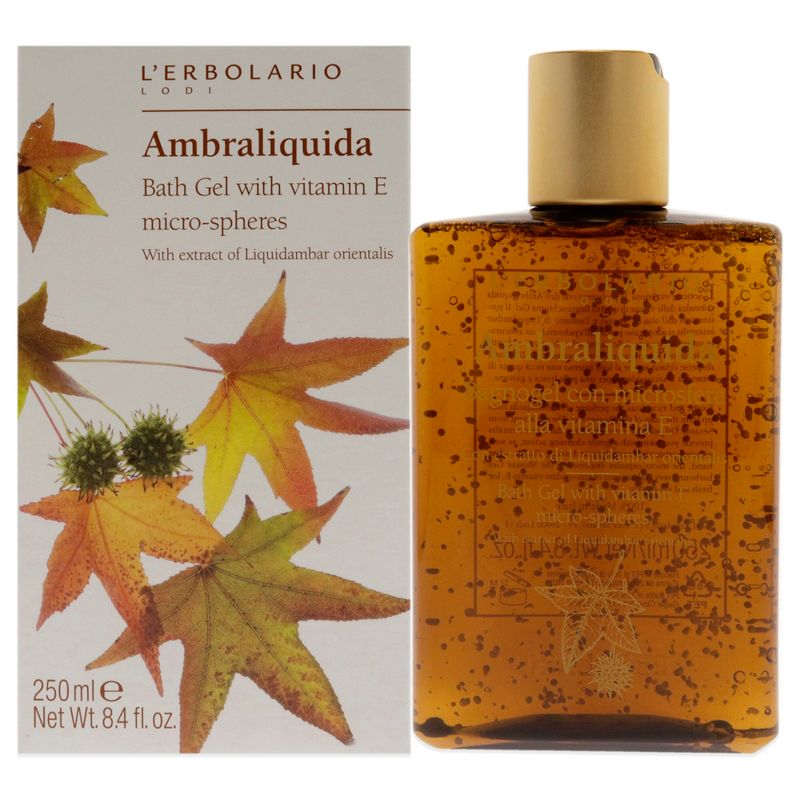 Ambraliquida Bath Gel With Vitamin E Micro-Spheres by LErbolario for Unisex - 8.4 oz Shower Gel, 1 of 8