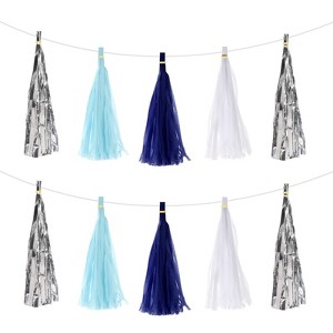 Unique Bargains Party Decoration Reusable Strong Rope Tassel Garland Banner 20 Pcs - 1 of 4