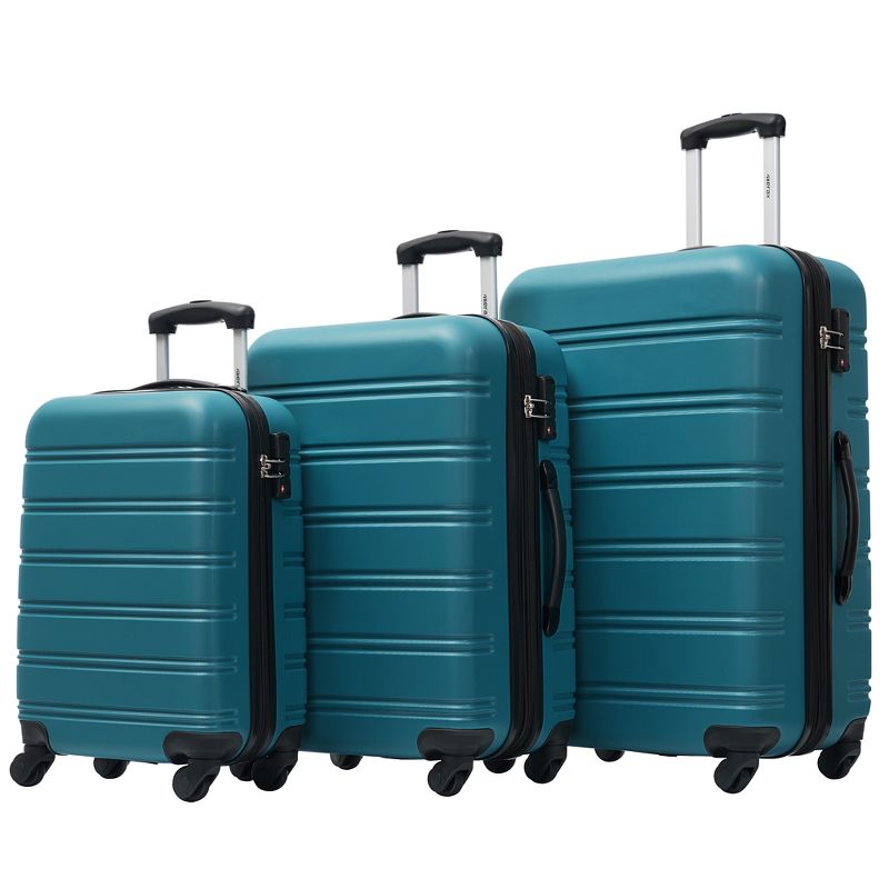 3 PCS Luggage Set, Hardside Spinner Suitcase with TSA Lock (20/24/28)-ModernLuxe, 1 of 6