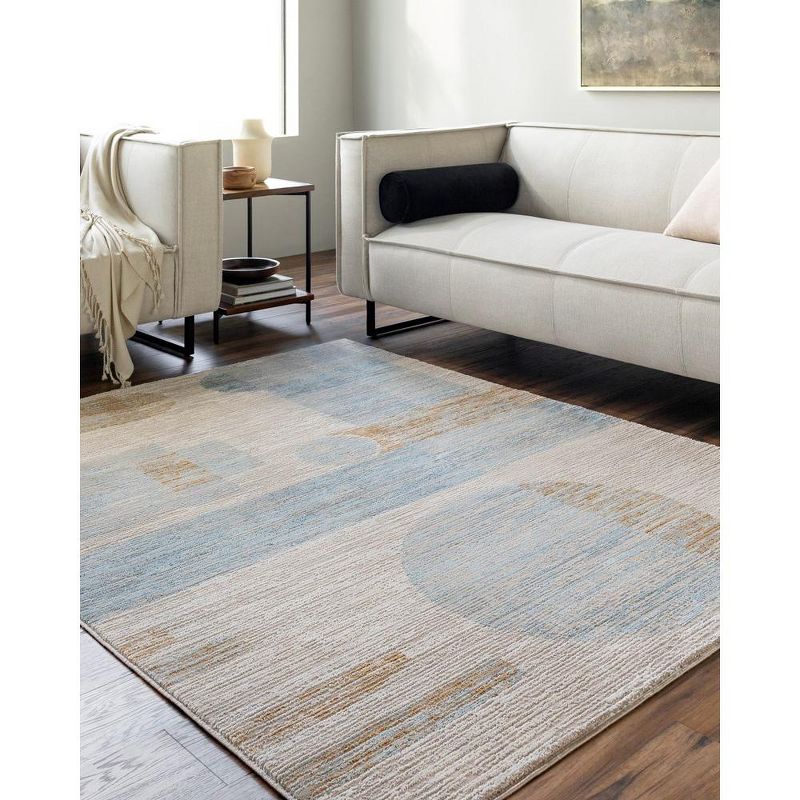 Mark & Day Sumer Woven Indoor Area Rugs Tan/Blue, 2 of 7