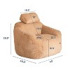 MAXYOYO Giant Bean Bag Chair with Pillow - Plush Large Bean Bag Chair Couch (Zippered Link Pillow) - 3 of 4